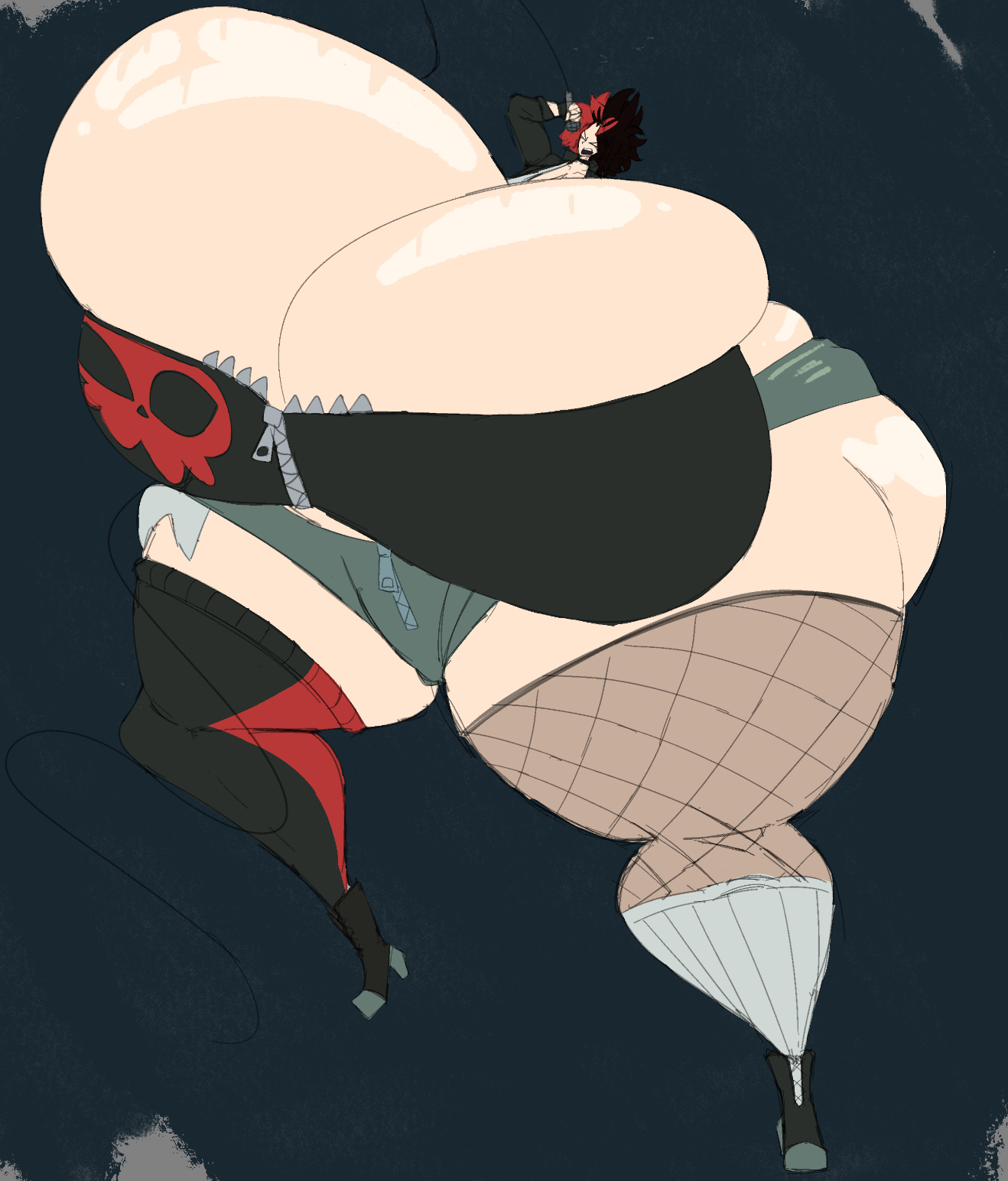 1girls, after expansion, after growth, after transformation, alt girl, alternative fashion, ass, barely contained, big ass, big breasts, big penis, body growth, body growth (enlargement), breasts, cleavage, cleavage overflow, expansion, fat ass, female, female focus, giant ass, giant breasts, giantess, gigantic ass, gigantic breasts, goth, goth girl, gothic, growth, huge ass, huge breasts, huge thighs, hyper, hyper ass, hyper breasts, hyper hips, hyper thighs, jiggle, larger female, male, massive ass, massive breasts, massive thighs, meat wall (body type), metal, metalhead, penis, performance, punk, punk girl, punk hair, round ass, singing, sitstanding, size difference, tall female, thick ass, thick thighs, transformation, wide hips