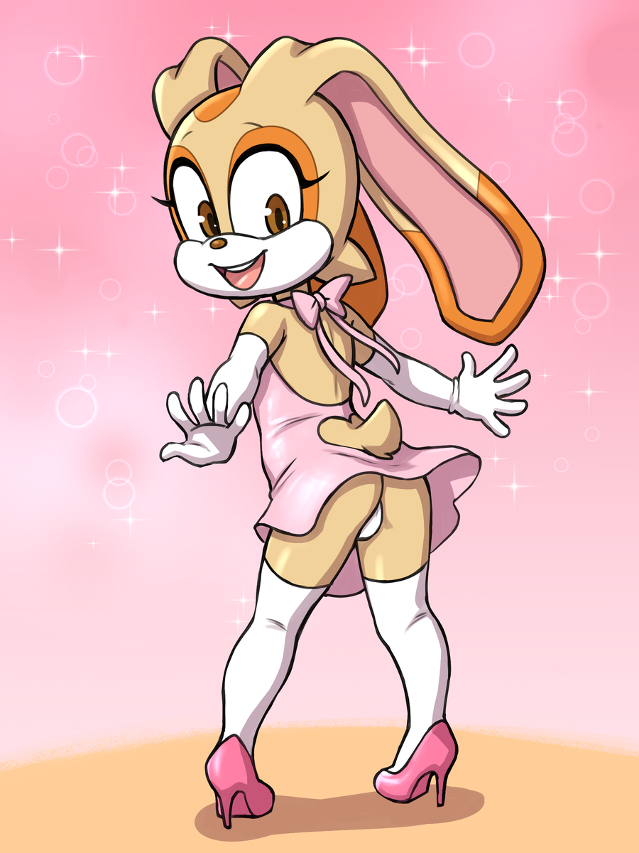 1girls, animal ears, anthro, anthro female, anthro only, anthro solo, ass, ass focus, ass up, blush, breasts, brown eyes, brown nose, bunny, bunny girl, cotton tail, cream the rabbit, cub, eyebrows, eyelashes, female, female cub, female only, fur, furry, furry female, furry only, gloves, lagomorph, lingerie, long ears, long socks, mammal, mobian (species), pussy, rabbit, rabbit girl, rabbit tail, sega, shoes, small breasts, solo, solo anthro, solo female, sonic (series), sonic team, sonic the hedgehog (series), sulilbug, tail, tan fur, vagina, vermelhatan, video games, young, young anthro, young female