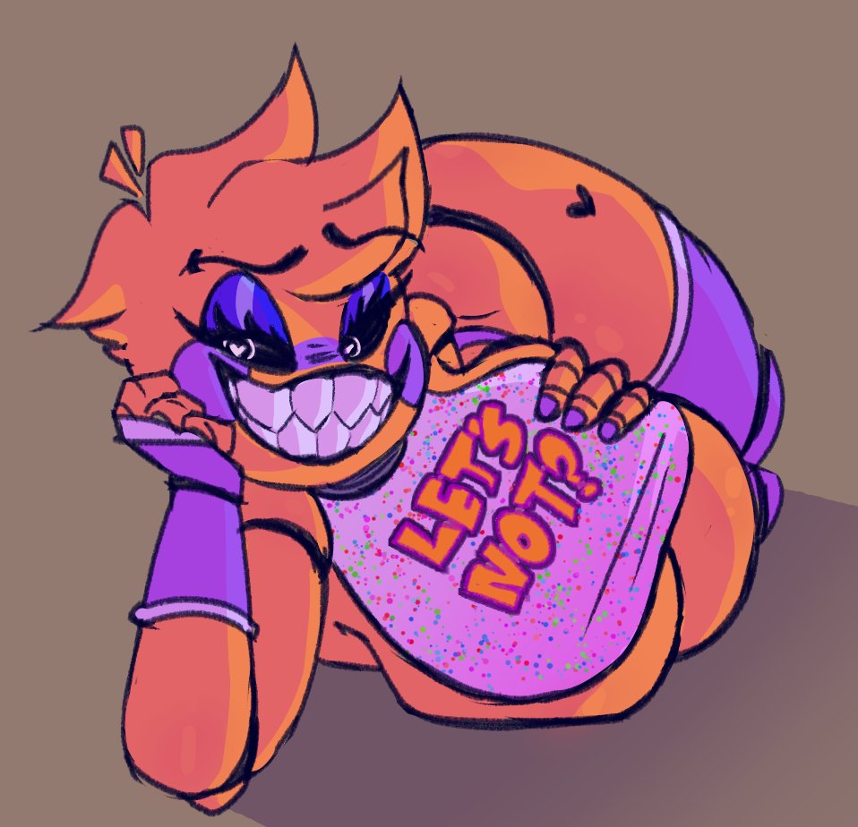animatronic, anthro, avian, beakless, bib, big breasts, bird, black clothing, black panties, black sclera, black underwear, blue eyeshadow, breasts, chicken, clothing, colored nails, cryptiacurves, digital drawing (artwork), digital media (artwork), eyeshadow, female, fingerless gloves, five nights at freddy's, five nights at freddy's 2, galliform, gallus (genus), gloves, grin, grinning at viewer, hair, hand on breast, handwear, heart pupils, heart tattoo, leg tattoo, legwear, looking at viewer, lying, machine, makeup, nails, non-mammal breasts, on side, panties, phasianid, purple clothing, purple fingerless gloves, purple gloves, purple handwear, purple legwear, purple nails, purple thigh highs, robot, robot anthro, scottgames, sharp teeth, short hair, smile, smiling at viewer, solo, tattoo, teeth, thick thighs, thigh highs, thigh tattoo, toy chica (fnaf), underwear