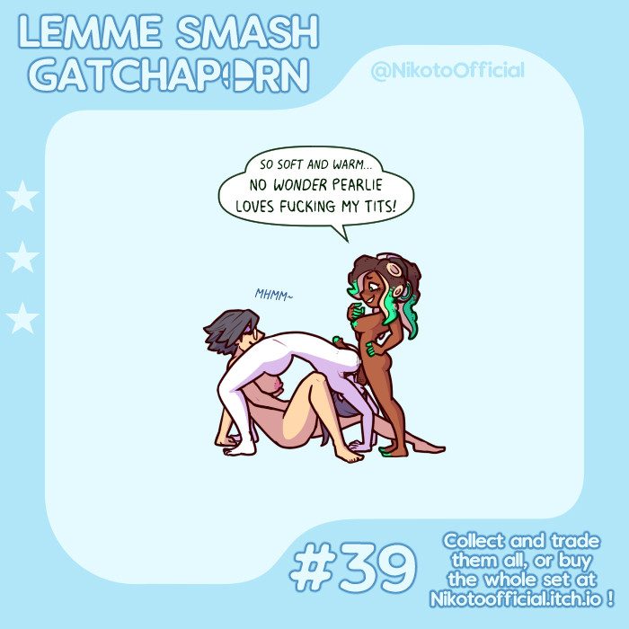 3girls, balls, bayonetta, bayonetta (character), bayonetta 2, breasts, crossover, cunnilingus, female, female/female, fingering self, flexible, futanari, intersex, licking balls, marina (splatoon), marina ida, masturbation, nikoto all-stars smashing, nintendo, oral, paizuri, penis, penis between breasts, speech bubble, splatoon, splatoon (series), splatoon 2, super smash bros., tagme, tentacle hair, text, text bubble, threesome, white skin, wii fit, wii fit trainer, wii fit trainer (female)