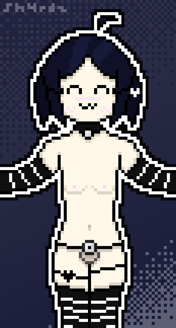 1boy 1femboy 1futa 1transgirl :3 androgynous avin_(sh4rdz) belly cat_face chastity chastity_belt chastity_cage chastity_device chastity_device_only closed_eyes female femboy femboy_only feminine flaccid flaccid_penis flat_chastity_cage flat_chest flat_chested functionally_nude gay girly hair_ornament handwear happy hugging human intersex legwear limp limp_penis looking_at_viewer nonbinary pixel_art pixel_art_(artwork) reaching_out self_upload sh4rdz_(artist) small_penis small_penis_humiliation striped_legwear thigh_strap thighhighs thighs trans_(lore) trans_woman trans_woman_only transfem