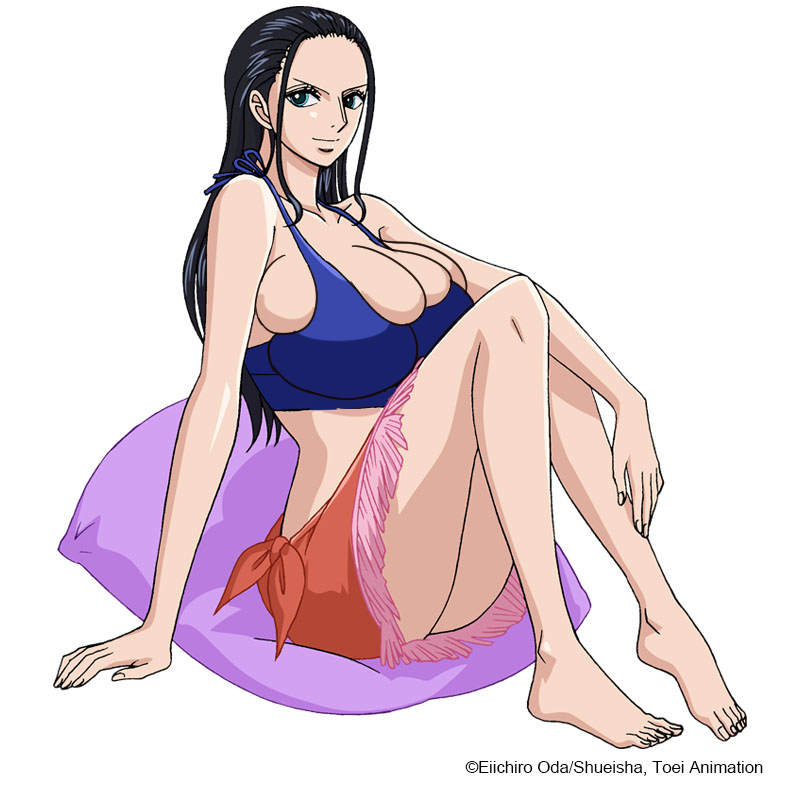 1girls, about to burst, arms, artist request, ass, bare arms, bare shoulders, barefoot, barely contained, barely contained breasts, barely fits, black hair, black-haired female, blue eyes, breast bulge, breasts, breasts too big, bursting breasts, cleavage, curvy, feet, female, female only, hips, huge breasts, imminent wardrobe malfunction, inconvenient boobs, inconvenient breasts, large breasts, legs, long hair, looking at viewer, nico robin, one piece, overflowing breasts, pillow, sitting, skirt, solo, thighs, tight clothes, tight clothing, tight fit, too tight, undersized clothes, undersized clothing, white background