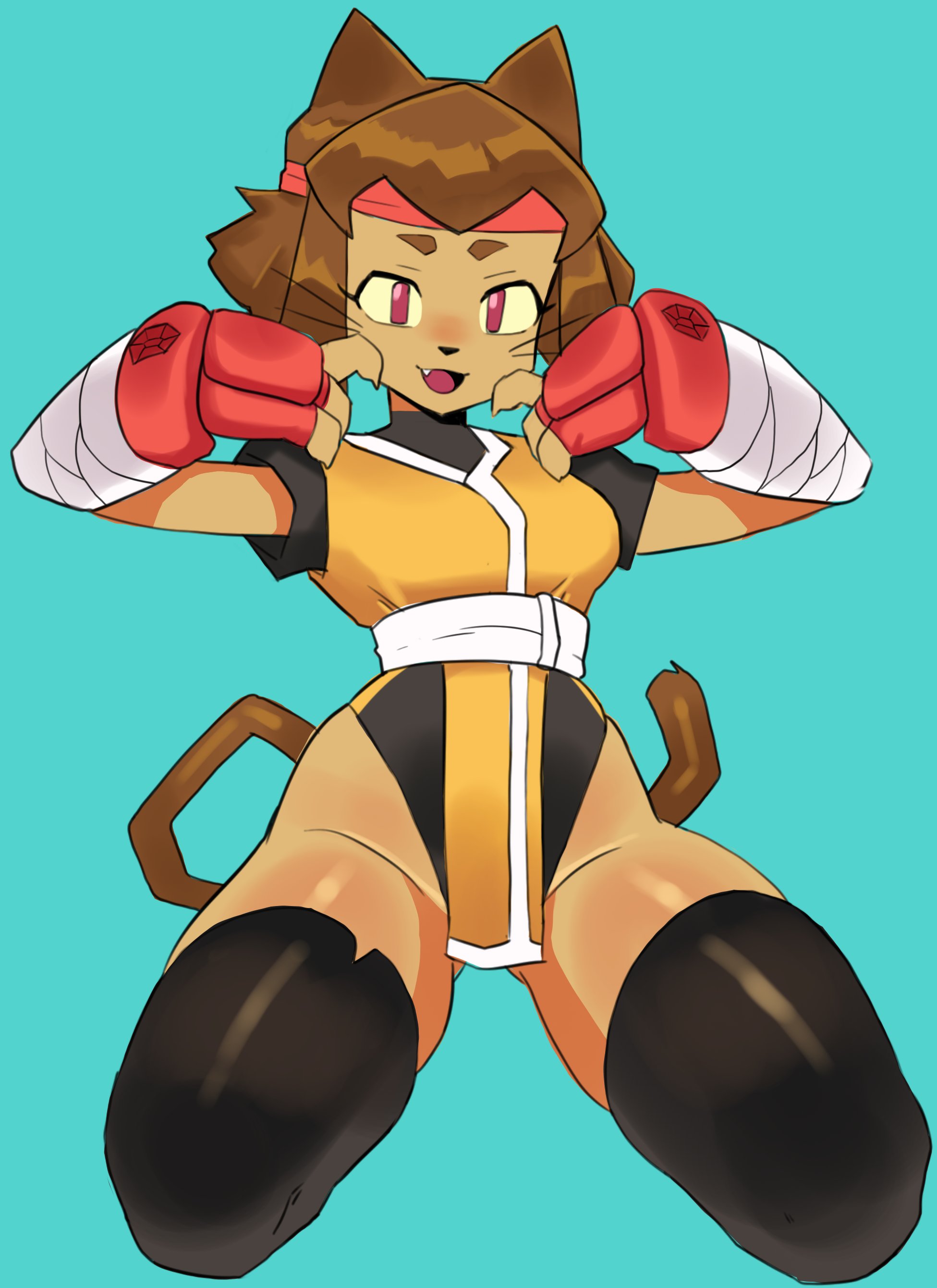 1girls, anthro, ass, breasts, drakinn art, female, female only, gameoverse, glitch productions, huge ass, huge breasts, kit (gameoverse), large ass, red eyes, solo, spiky hair, thick thighs, thighs, wide hips