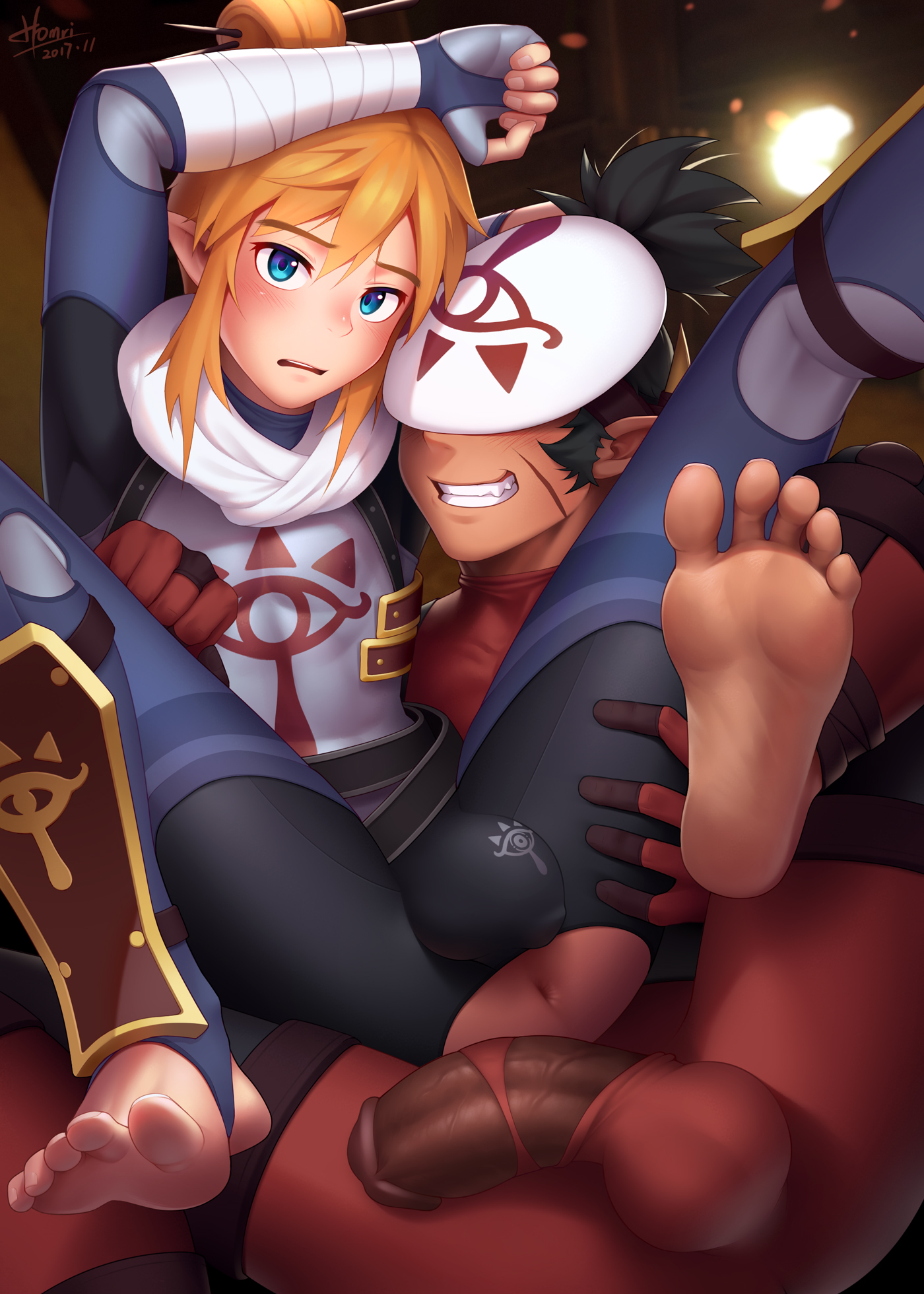 2boys, androgynous, anus, balls, big penis, breath of the wild, bulge, erection, erection under clothes, feet, femboy, forced, gay, gay male, homri, huge cock, hylian, image set, legs up, link, link (breath of the wild), male, male only, male rape victim, multiple boys, multiple males, partially clothed, penis, ripped clothing, sheikah, sheikah clothes, sheikah link, testicles, the legend of zelda, torn clothes, trap, video games, yaoi, yiga, yiga clan, yiga footsoldier
