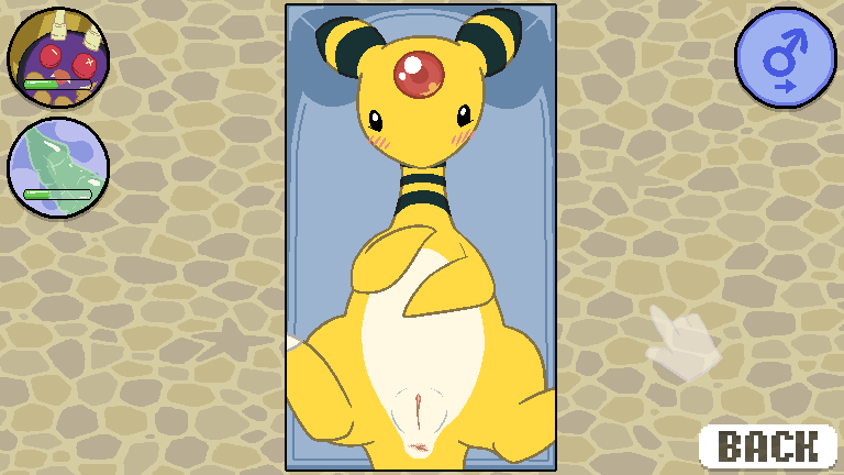 afterglow_ampharos afterglow_the_ampharos ambiguous_gender ampharos anus belly big_ears black_eyes black_fur blush cursor dildo feet feral furry hud looking_at_viewer looking_up nintendo nude on_back original_character pixel_art pokémon_(species) pokemon pokemon_(species) pokemon_gsc sex_toy slightly_chubby slit solo spread_legs spreading stripes testicles text video_games yellow_fur