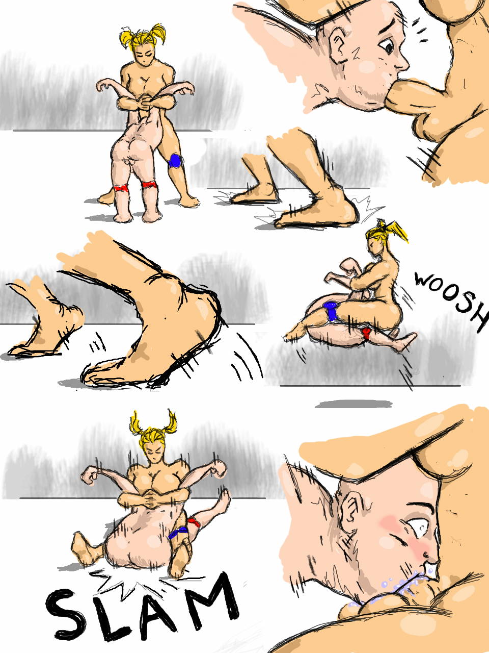barb the bully, clevsketch, comic, deepthroat, dickgirl, domination, fellatio, forced, futa on male, futadom, futanari, intersex, irrumatio, male, male sucking futa, malesub, oral, penis, rape, wrestling
