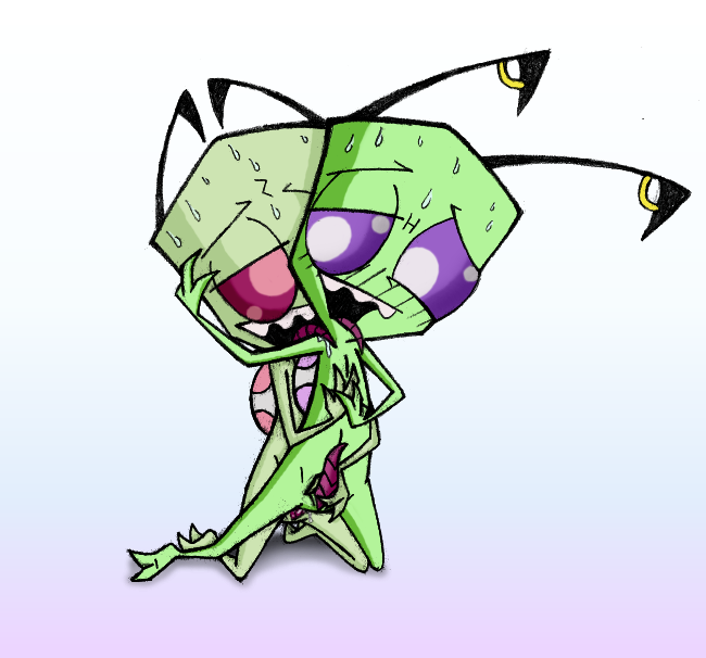 fan_character gay hinoki invader_zim oc straight_hair tagme yaoi zim zoechan