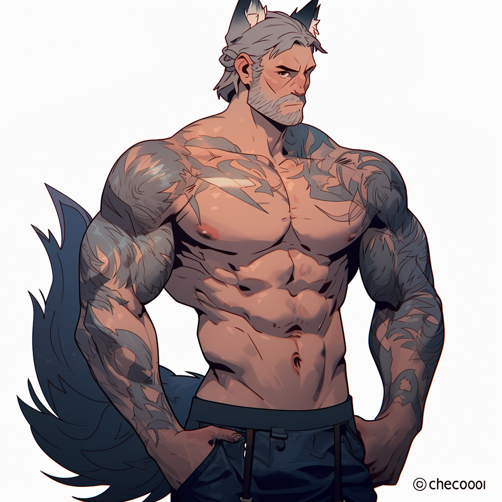 aliyas_ascent bridgeworld daddy furry furry_ears furry_male furry_tail game hot_dogging hunk magic nat riverman six_pack treasuredao wolfboy