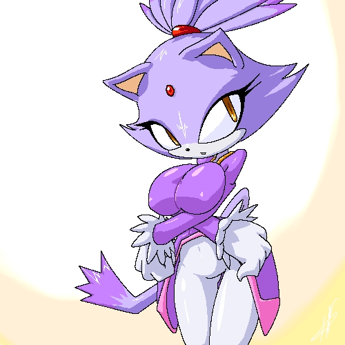 anthro blaze_the_cat cat clothed crossed_arms feline female female_only fur large_breasts mammal medium_breasts nem sega solo sonic_(series) tagme thefuckingdevil