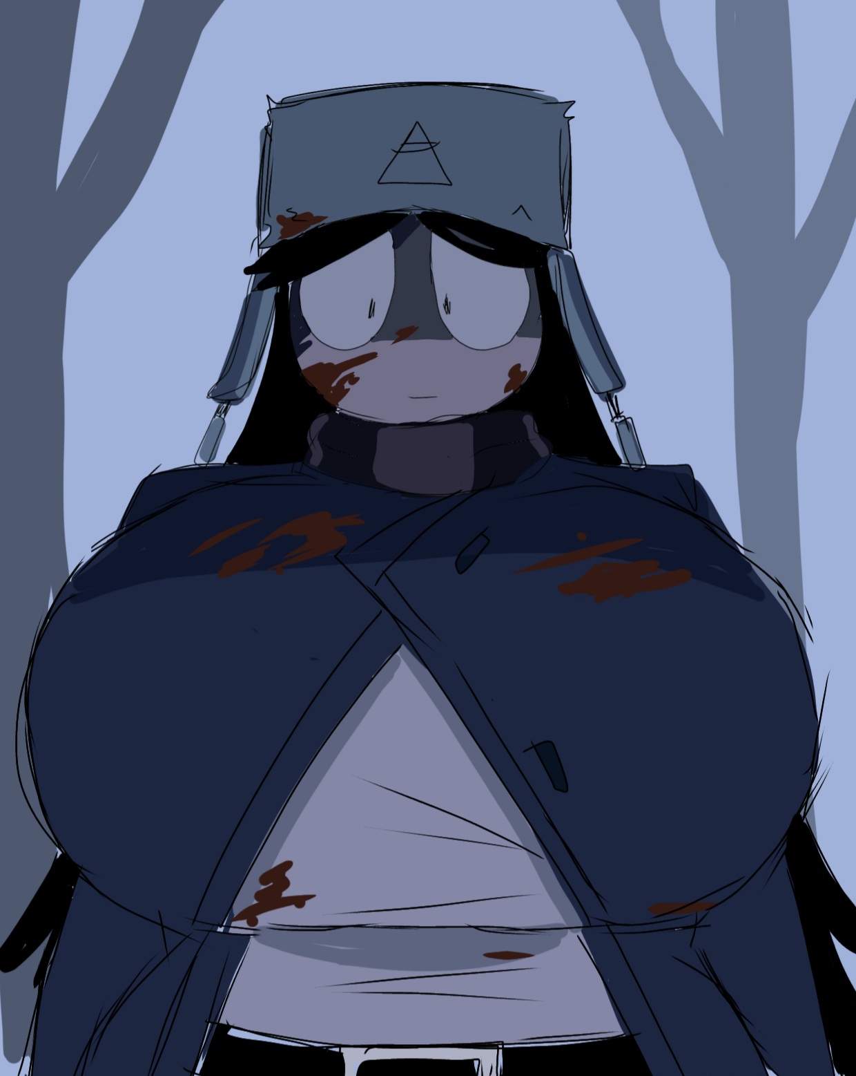 1female, 1girls, aiden (kaaatie), dangerous forest, female, female only, fpe, fundamental paper education, kaaatie, machine girl (kaaatie), momiji (artist), solo, solo female