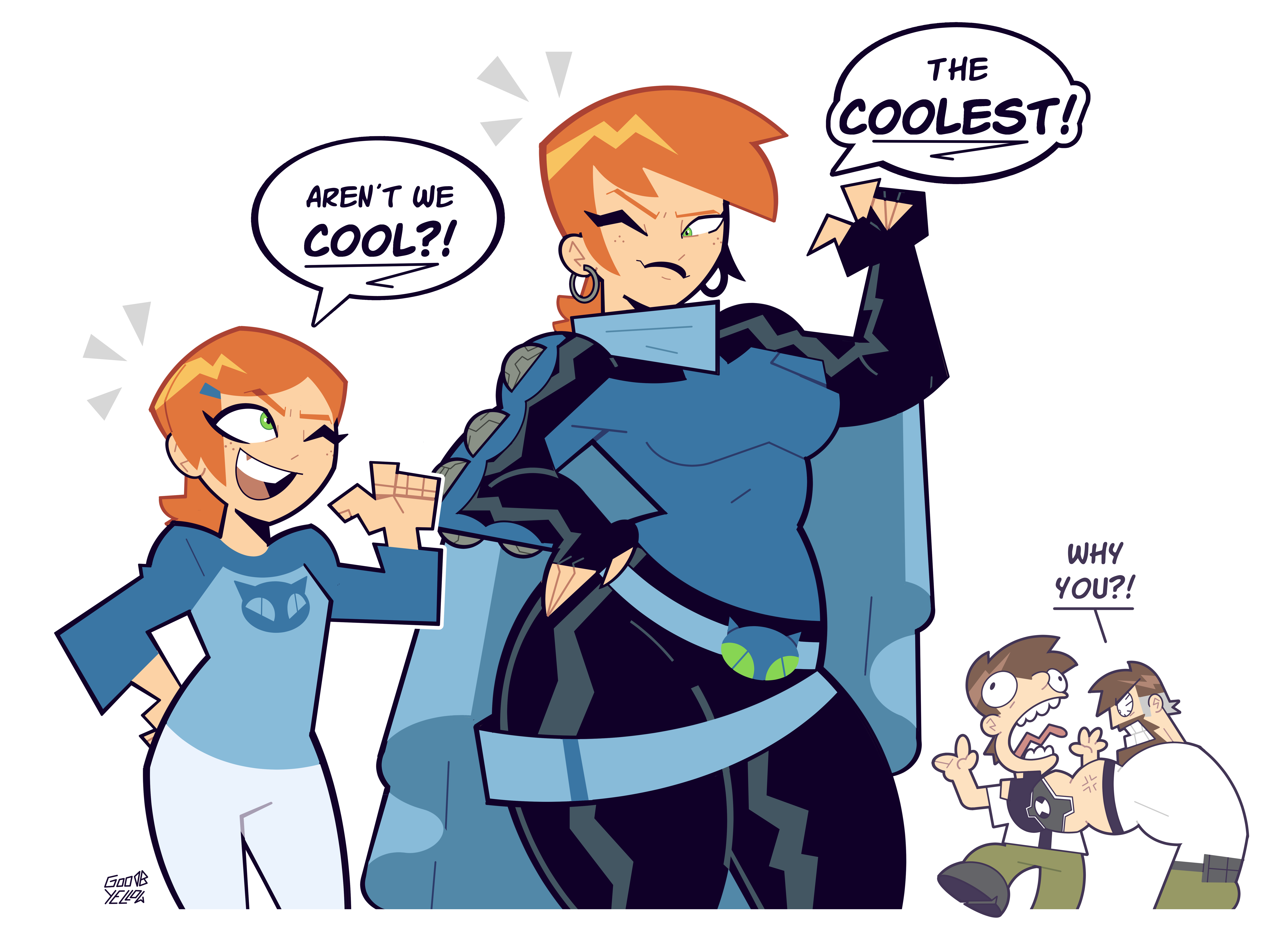 ben 10, ben 10 (classic), future gwen, goodbyellow, not porn, sfw