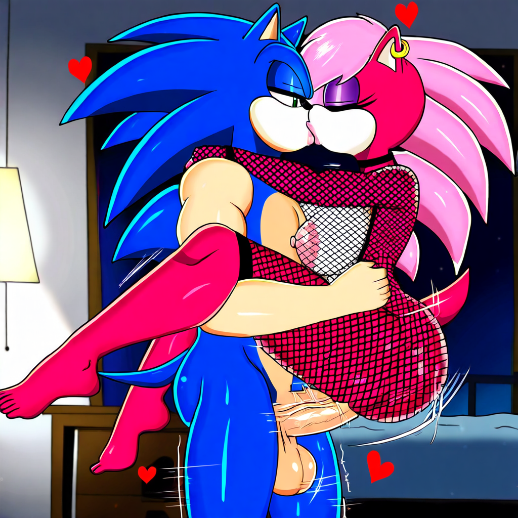 ai_generated ass blue_body blue_fur breasts female incest magenta_fur male male/female pink_hair sex sonia_the_hedgehog sonic_(series) sonic_the_hedgehog sonic_the_hedgehog_(series) sonic_underground straight veiny_penis