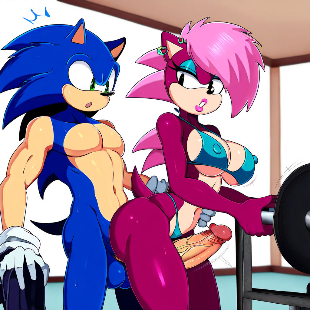 ai_generated ass blue_body blue_fur breasts female incest magenta_fur male male/female pink_hair sex sonia_the_hedgehog sonic_(series) sonic_the_hedgehog sonic_the_hedgehog_(series) sonic_underground straight veiny_penis