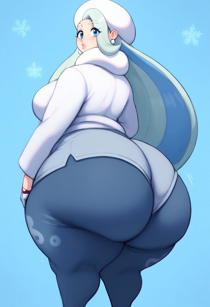 ai_generated big_ass big_breasts gigantic_ass gvukub huge_ass melony_(pokemon) nintendo pokemon thick_thighs wide_hips