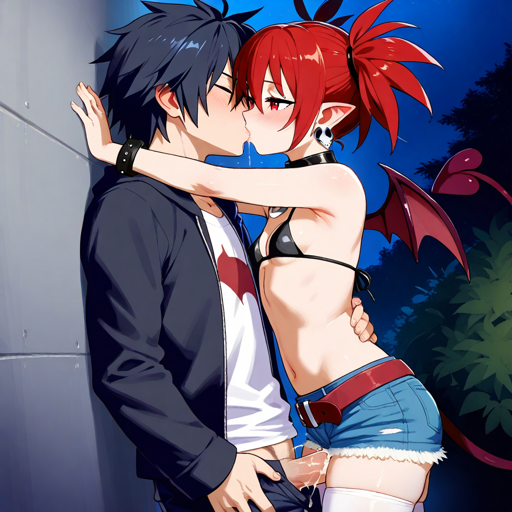 ai_generated couple crossover disgaea etna fairy_tail gray_fullbuster