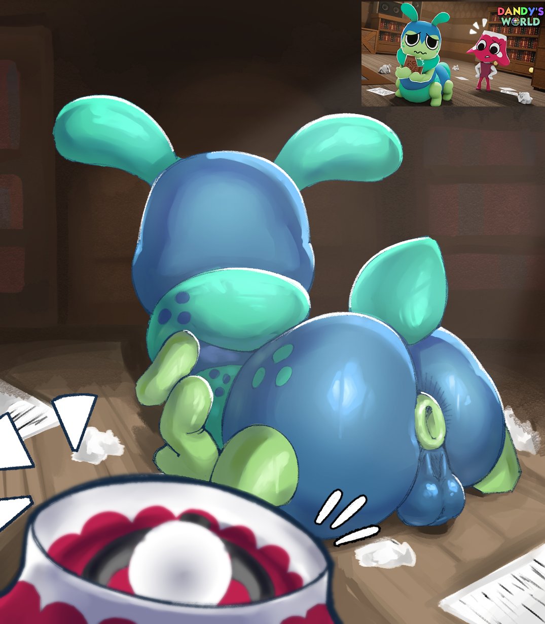 1boy, 1girls, anus, ass, backsack, balls, ballsack, big ass, big ass (male), brightney (dandy's world), dandy's world, femboy, gay, gay anal, homosexual, homosexual male, monkiebrained, punishedtooner, roblox, roblox game, squirm (dandy's world), tagme, tagmeo