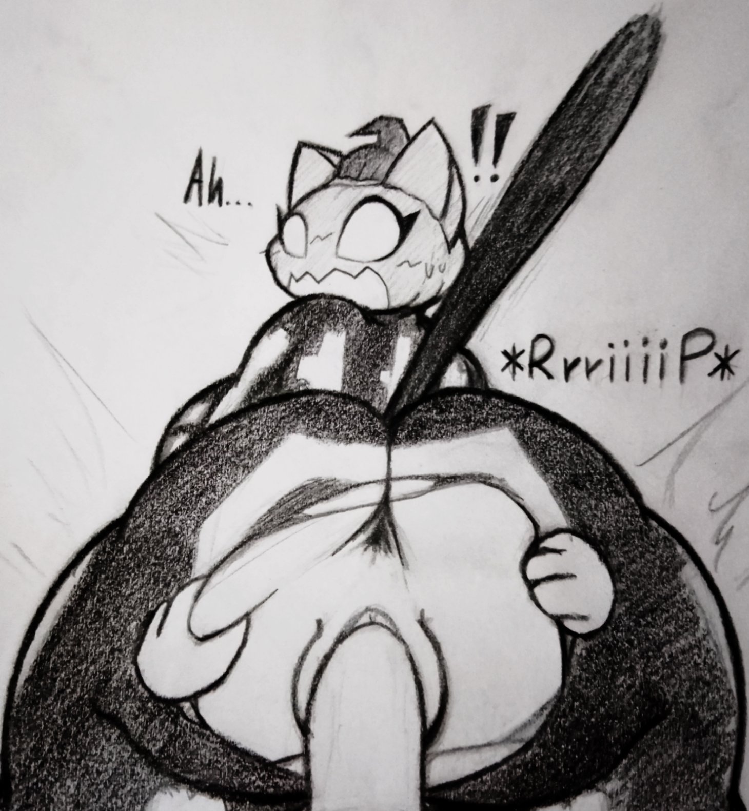!, 1boy, 1girls, anus, ass clapping, ass focus, bodysuit, breasts, cat ears, cat girl, cat tail, catgirl, clapping ass, clapping cheeks, fat ass, female, fortnite, fortnitemares, gatabaza, greyscale, halloween, halloween pumpkin, huge boobs, huge breasts, jack-o'-lantern, onomatopoeia, pencil (artwork), penis, pumpkin, pumpkin head, pussy, rand0m 293, sideboob, simple background, skeleton (marking), skeleton costume, smile, smiling, spice (fortnite), thick thighs, thighs, torn clothes, traditional media (artwork), voluptuous, voluptuous female