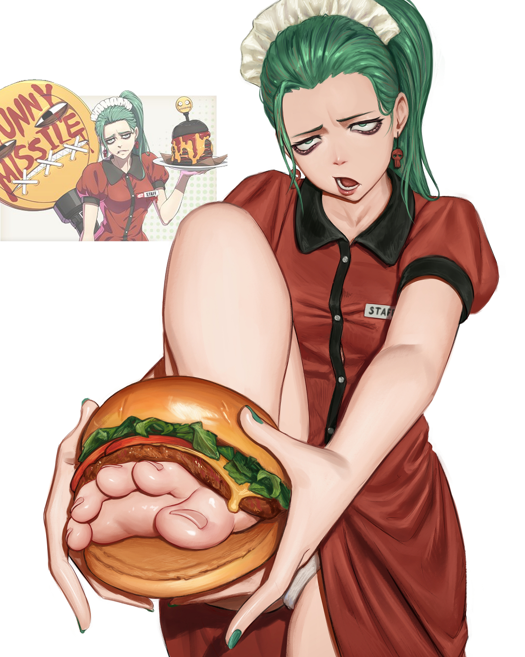 a.b.a, daek64, feet, feet burger, feet focus, feet in food, feet in sandwich, foot fetish, foot in sandwich, guilty gear, guilty gear strive, meme