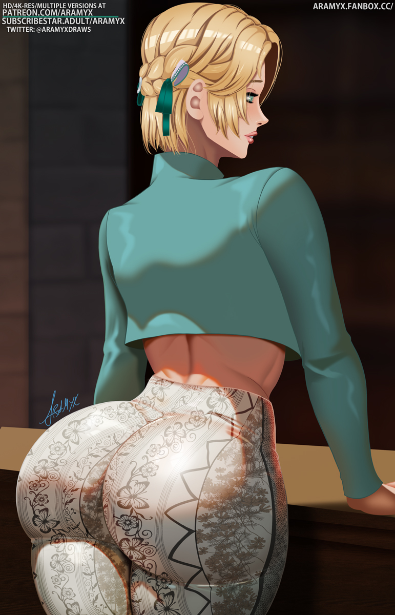 1girls alternate_clothing aramyx ass ass_focus blonde blonde_female blonde_hair dat_ass fat_ass female female_focus female_only fire_emblem fire_emblem:_three_houses forbidden_pants huge_ass ingrid_brandl_galatea looking_away massive_ass pants short_hair short_jacket skintight_clothes skintight_clothing textured_clothing thick_ass thick_thighs tight_clothes tight_clothing tight_pants white_pants wide_hips