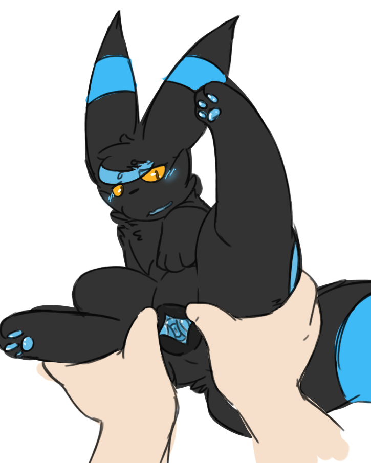 anatomically_correct animal_genitalia animal_pussy bargglesnatch-x1 canine_pussy eeveelution fan_character female feral nintendo pokémon_(species) pokemon pokemon_(species) pussy rule_63 shiny_pokemon spreading umbreon video_games