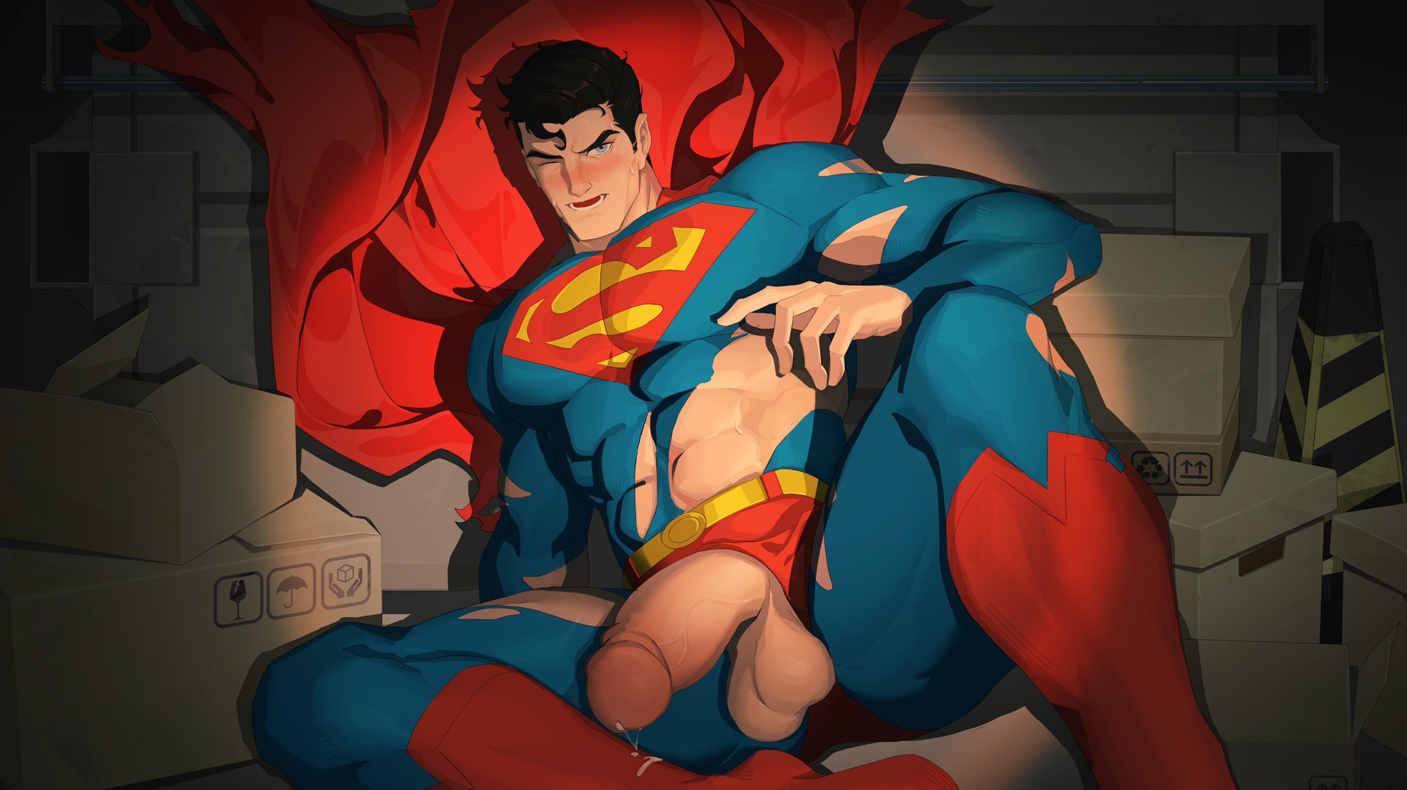 bara, big cock, big dick, big penis, blue clothing, blue eyes, boner, clark kent, cock, cock out, dc, dc comics, dick, erection, gay, huge cock, huge pecs, male, male only, muscular, muscular male, nate m evans, penis, ripped clothing, solo, superman, superman (clark kent), superman (series), thick cock, thick dick, thick penis, veiny, veiny penis, yaoi