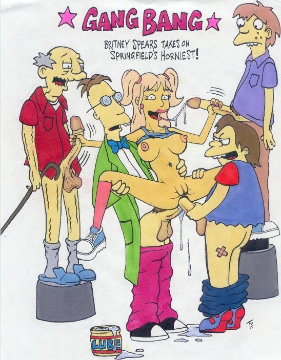 abom anal britney_spears double_anal female nelson_muntz old_jewish_man professor_frink sex squeaky_voiced_teen the_simpsons