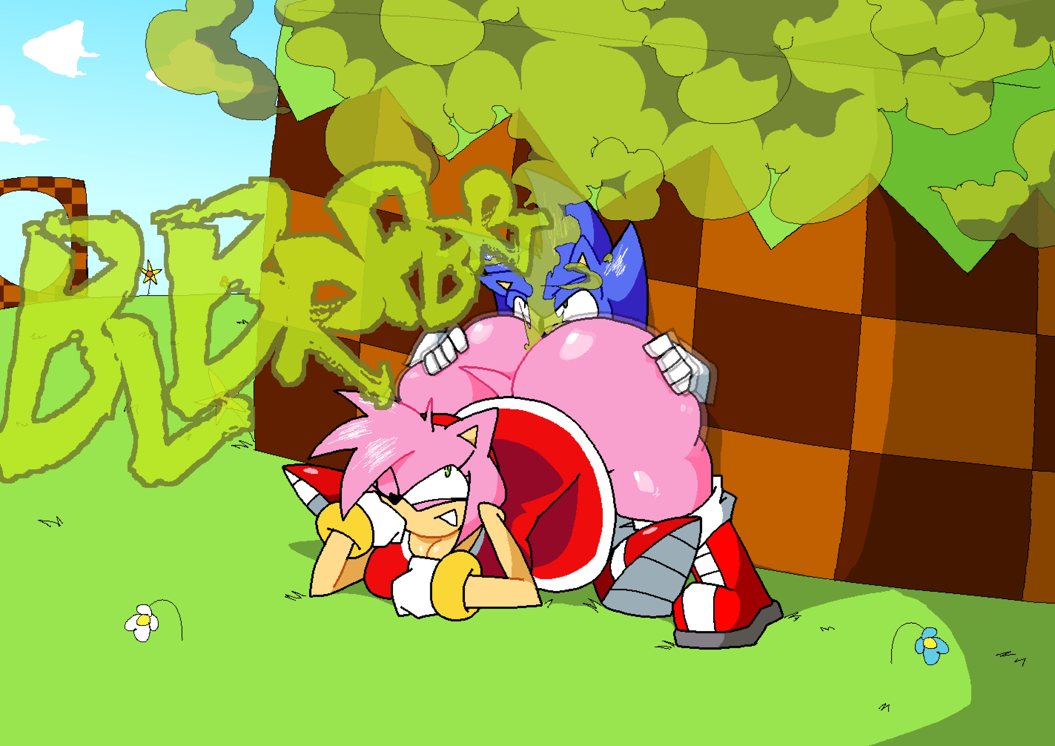 1boy, 1boy1girl, 1girl1boy, 1girls, amy rose, ass bigger than head, blue body, comission, digital drawing (artwork), digital media (artwork), face down ass up, fart, fart cloud, fart fetish, farting on another, farting on face, fat ass, funkman98, green fart cloud, green gas, green gas cloud, green hill zone, hedgehog, hedgehog boy, hedgehog girl, hedgehog humanoid, jack-o pose, jpg, male/female, mammal, massive ass, massive butt, massive thighs, mobian, mobian (species), mobian hedgehog, one eye closed, onomatope, pink body, sega, shiny clothes, shiny skin, simple background, sonic (series), sonic team, sonic the hedgehog, sonic the hedgehog (series), voluptuous, voluptuous body, voluptuous female, wilting flowers
