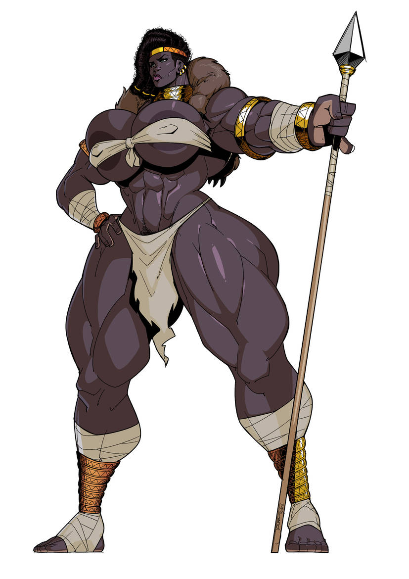 amazon, areola slip, areolae slip, ayana (fontez), dark skin, dark-skinned female, female, jonpadraws, muscular, muscular female, nosunato