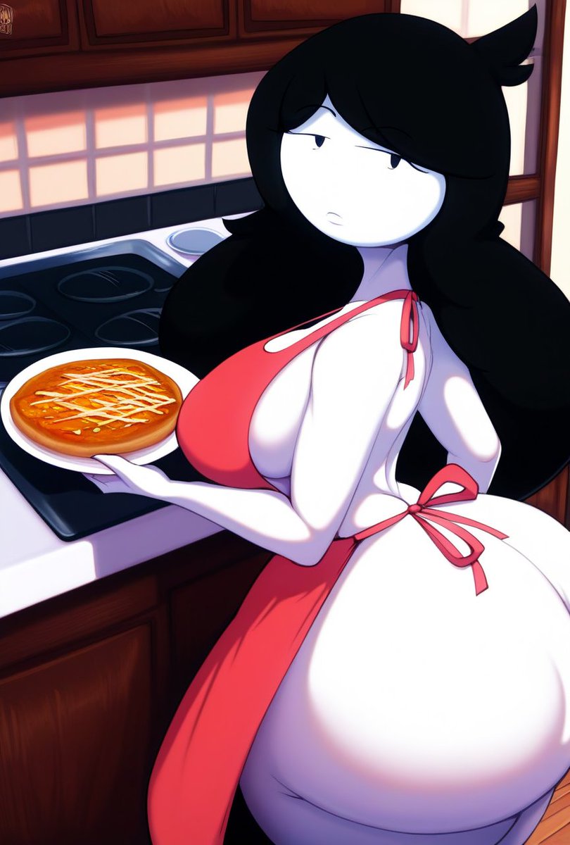ai_generated apron female female_focus female_only hag jaidens_mom