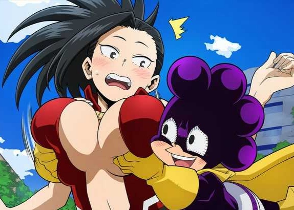 1boy, 1girls, accurate art style, black hair, black-haired female, breast grab, breasts, female, grabbing from behind, grope from behind, groping, groping breasts, groping from behind, minoru mineta, molestation, molestation in public, molesting, momo yaoyorozu, momo yaoyorozu (hero outfit), my hero academia, nonconsensual, public humiliation, public molestation, sexual assault, sexual harassment, smile, surprised