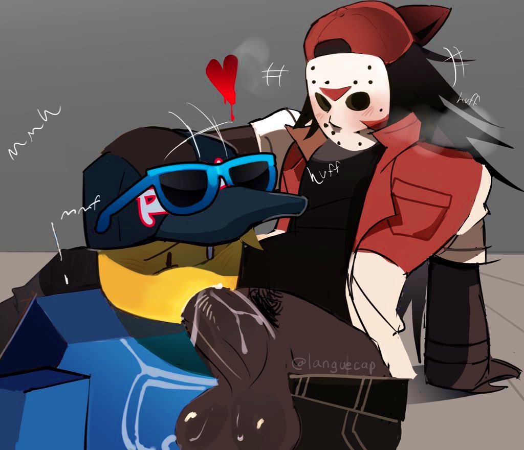 balls, blowjob, butcher vanity (synthesizer v), cap, fellatio, flavor foley, forsaken (roblox), friday the 13th, gay, jason (forsaken), jason voorhees, male, male/male, mask, noob, noob (forsaken), official alternate costume, oral, penis, penis out, roblox, roblox game, robloxian, sabobonds, sunglasses, tagme, twitter username, vanity jason, watermark, yaoi