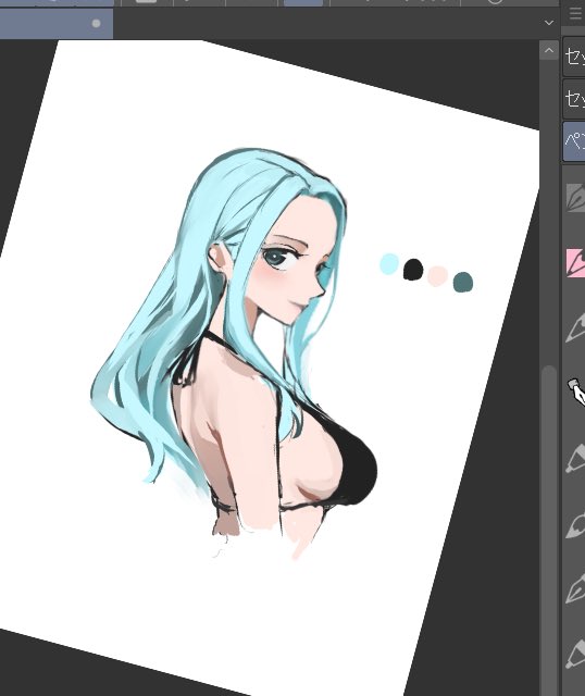 1girls adult adult_female big_breasts bikini bikini_only bikini_top black_bikini black_bikini_top black_string_bikini black_swimsuit black_swimwear blue_eyebrows blue_eyes blue_eyes_female blue_hair blue_hair_female breasts busty busty_female busty_girl female female_focus female_only halterneck kasumi6 large_breasts lean_figure lips long_hair looking_at_viewer looking_sideways looking_to_the_side mature mature_female narrow_waist nefertari_vivi one_piece parted_bangs plump_breasts shoulders sideboob simple_background slender_body slender_waist slim_waist solo string_bikini swimsuit swimwear upper_body white_background