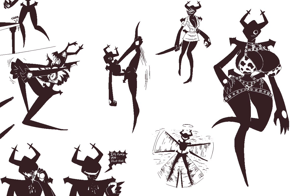 3:2, animal print, anthro, ass, big breasts, breasts, cow print, deltarune, deltarune chapter 3, deltarune chapter 4, dialogue, female, genderswap (otf), holding object, holding weapon, huge breasts, konami, nurse (silent hill), roaring, roaring knight, rule 63, shadow creature, signirsol, silent hill, solo, undertale (series), video game character, video games, weapon, wide hips
