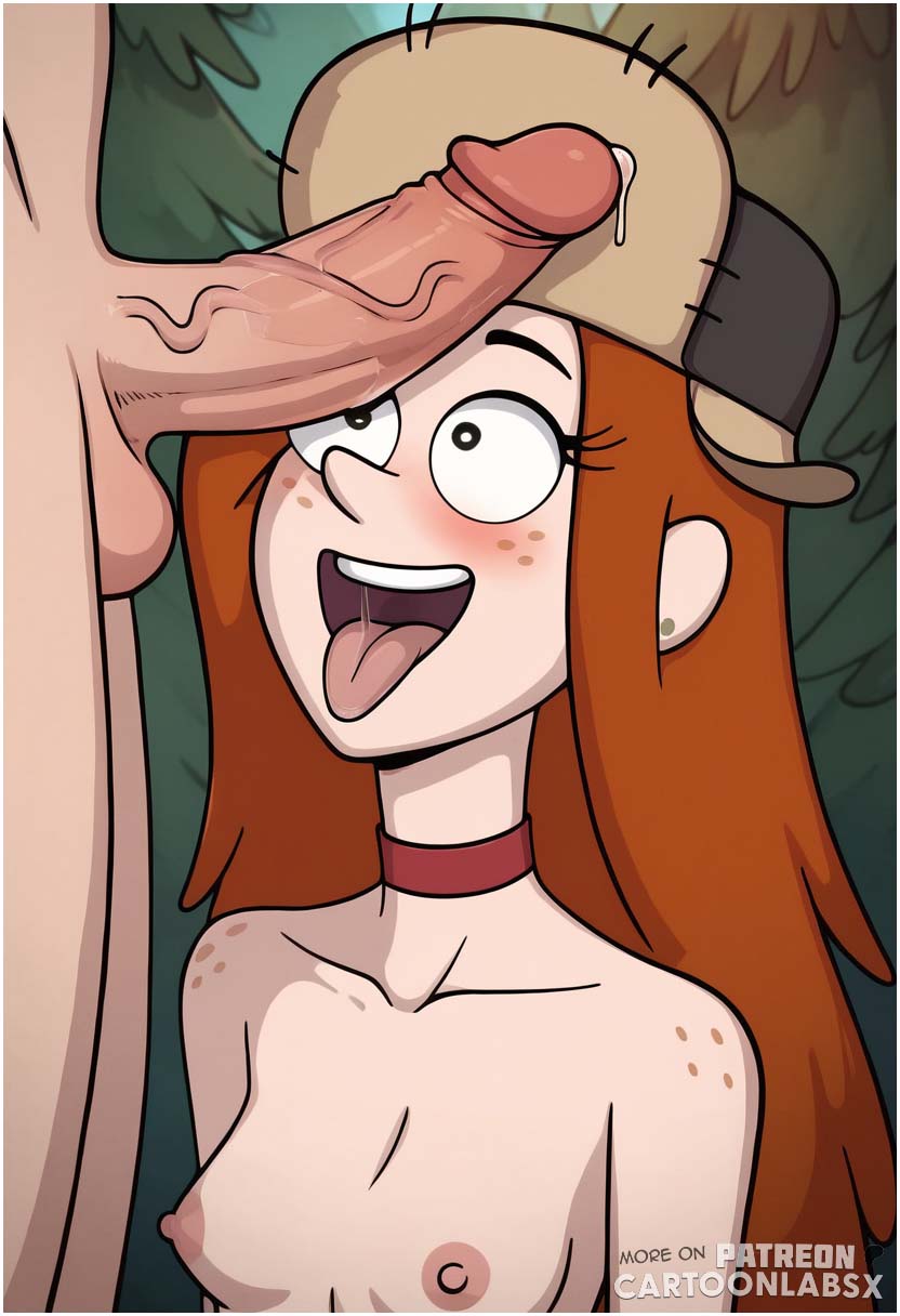 ai generated, attractive, blowjob face, blowjob gesture, blowjob only, cartoony, female, gravity falls, male, orange hair, penis, penis grab, sucking, sucking off, sucking penis, sucking tip, tongue, tongue out, wendy corduroy