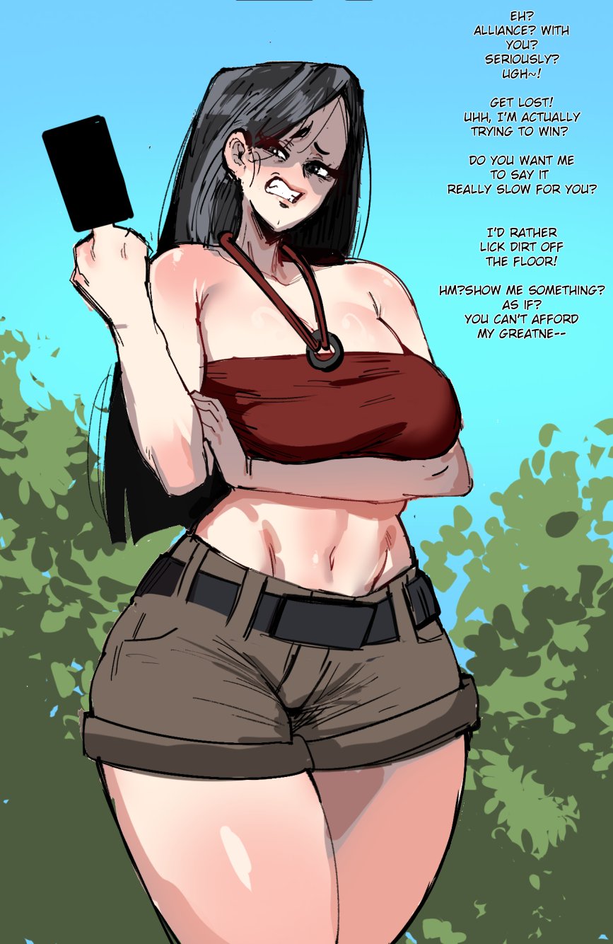 1girls black_hair clothed clothed_female embo female female_only heather_(tdi) light-skinned_female light_skin solo solo_female total_drama_island