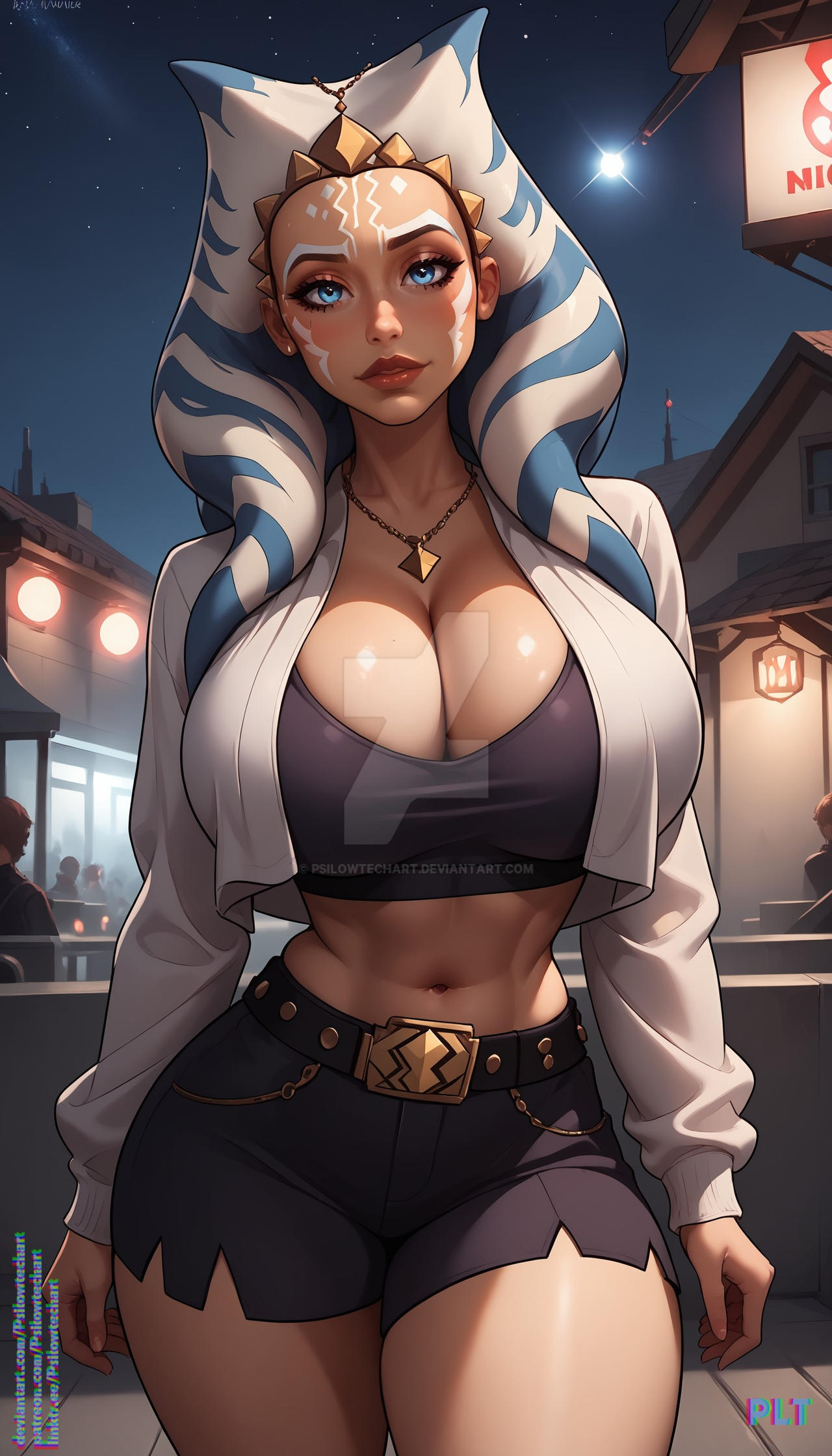 1girls, ahsoka tano, ai generated, alien, alien girl, ass, big ass, big breasts, breasts, female, female only, solo, solo female, star wars, tagme, thick thighs, togruta