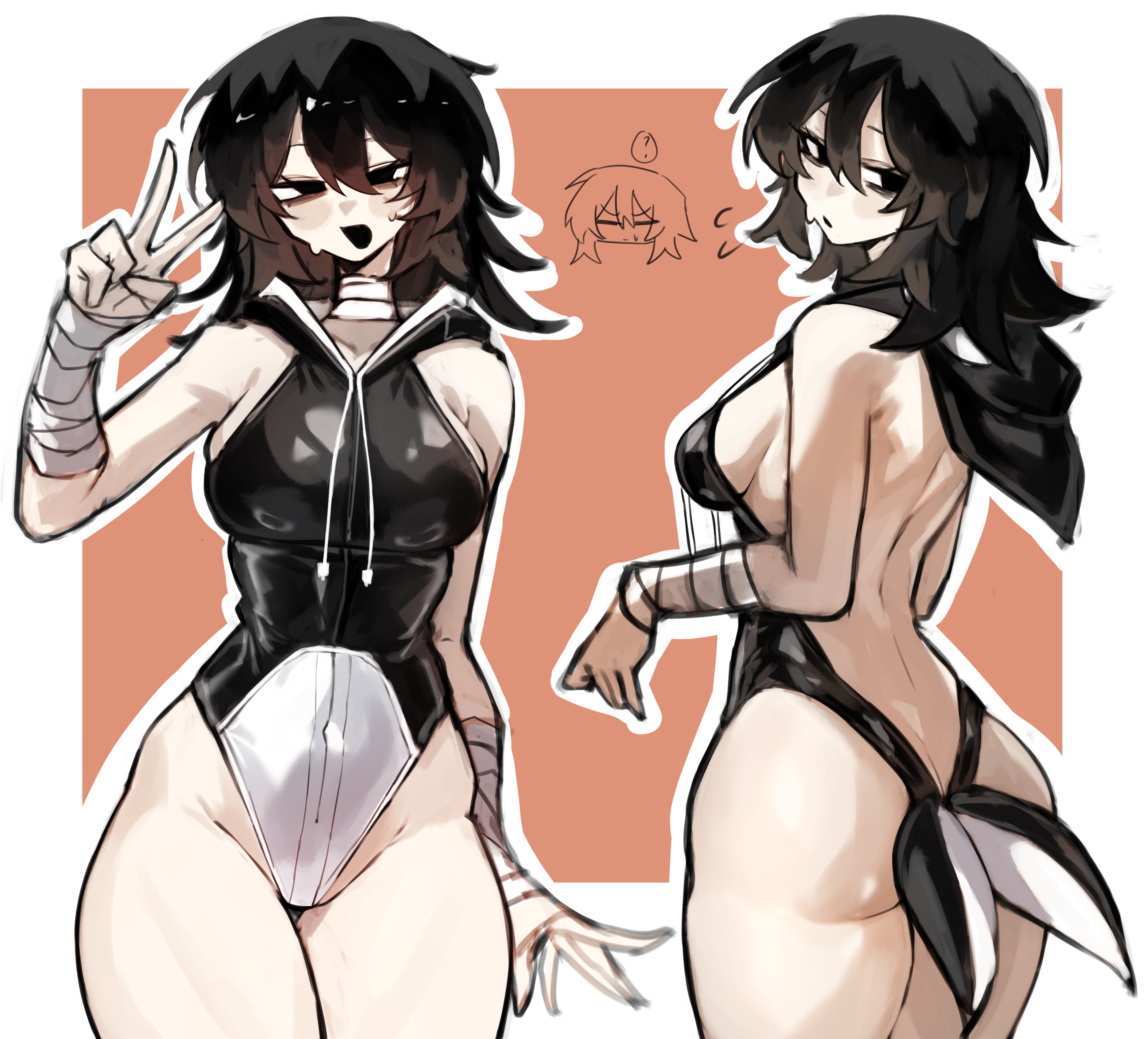 1girls, bunnysuit, shigezie, tagme