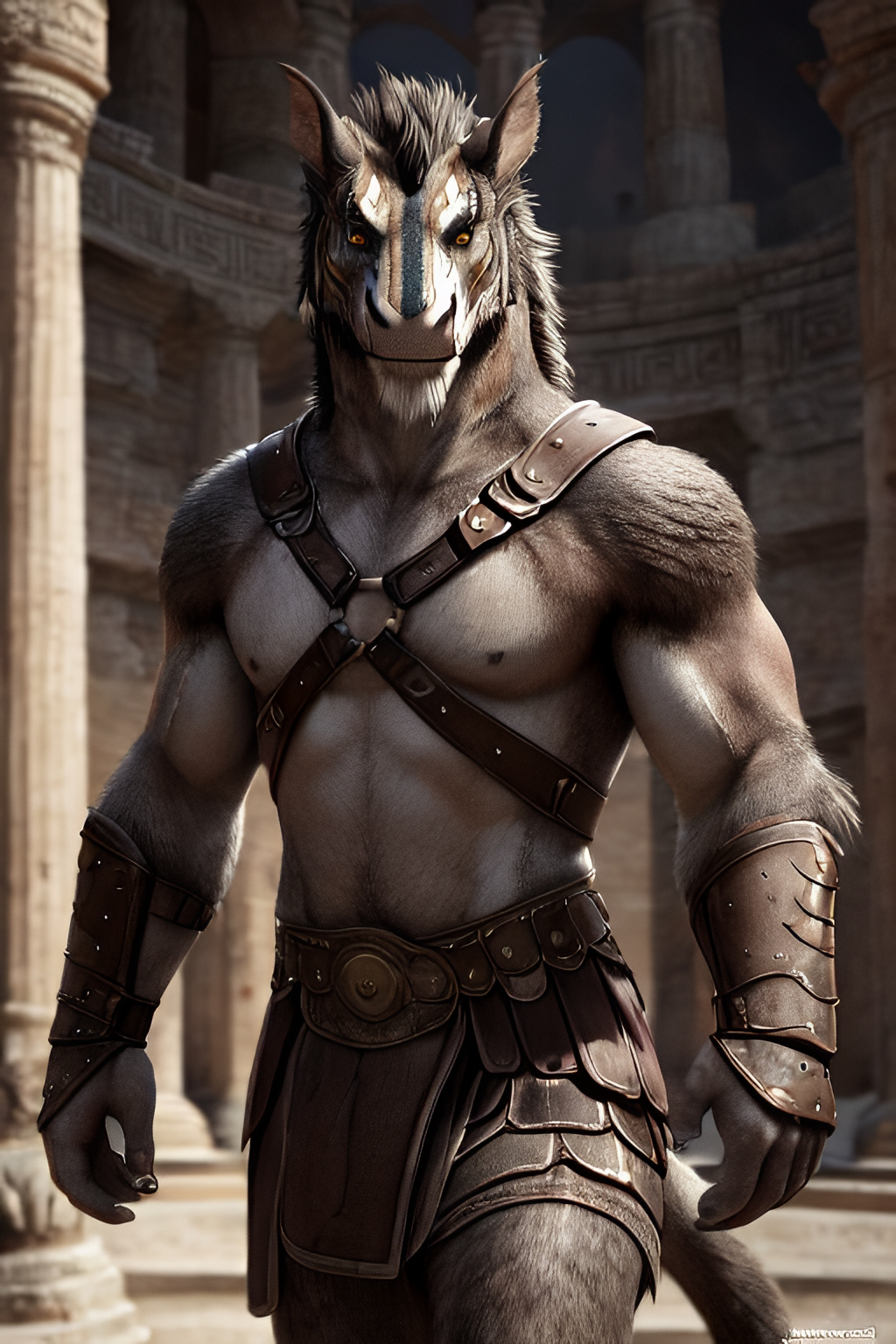 ai_generated felkin furry gladiator tagme