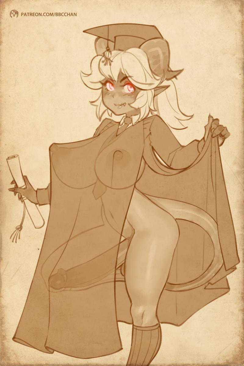 1futa, areolae, bbc-chan, big penis, breasts, demon, dickgirl, erection, futa only, futanari, horns, huge breasts, huge cock, intersex, looking at viewer, monochrome, nipples, penis, solo, succubus