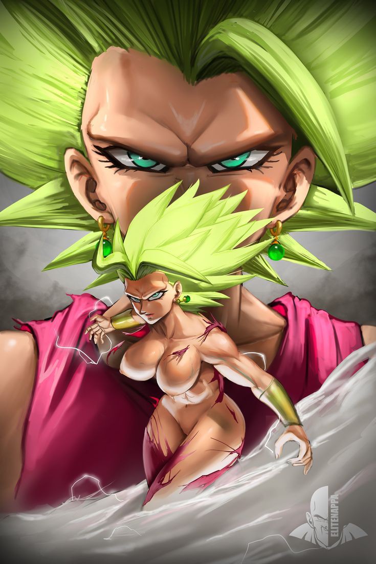 big_breasts blonde_hair dragon_ball elitenappa furious muscular_female showing_breasts super_saiyan super_saiyan_3