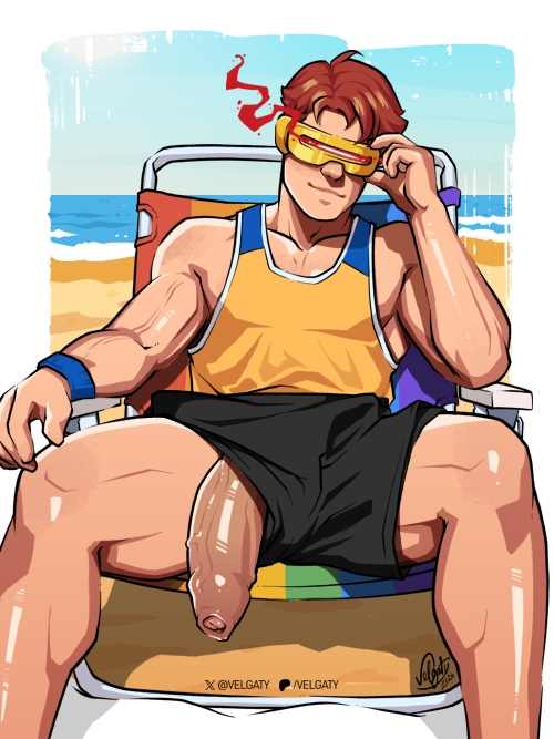 bara, big penis, cock, cyclops (x-men), dick, gay, male, male only, marvel, marvel rivals, muscular, muscular male, penis, scott summers, solo, veiny, veiny penis, velgaty, x-men