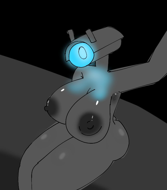 1girls, artist request, big breasts, breasts, camera head, camerawoman (skibidi toilet), dark skin, female, legs together, robot, skibidi toilet