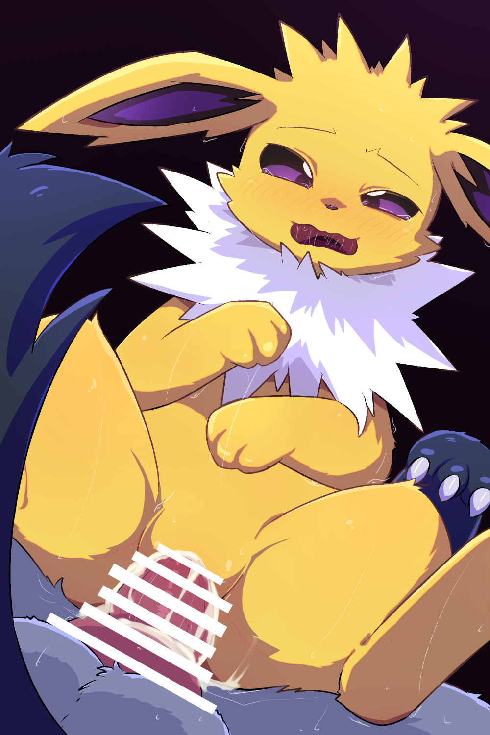 blush bodily_fluids censored cum cum_in_pussy cum_inside eeveelution female female_penetrated feral feral_on_feral feral_penetrated feral_penetrating feral_penetrating_feral fur generation_1_pokemon generation_3_pokemon genital_fluids genitals hi_res jolteon male male/female male_penetrating male_penetrating_female mightyena nintendo nude penetration penis pokemon pokemon_(species) pussy rumine sex vaginal_penetration vaginal_penetration yellow_body yellow_fur