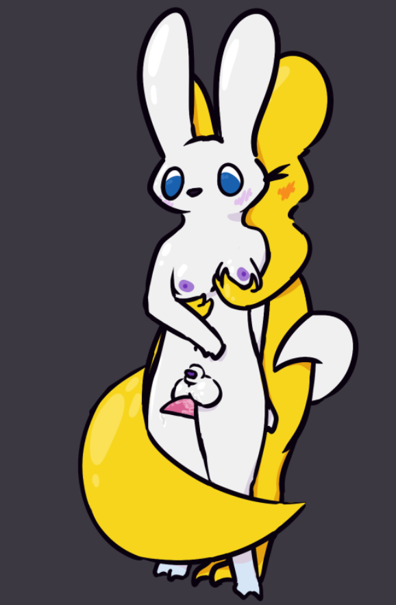 animal_genitalia anthro areola balls balls_on_penis blush blush_lines bodily_fluids breasts brother_(lore) brother_and_sister_(lore) duo erinthebat futanari genital_fluids genitals gynomorph half-erect holding_breast incest_(lore) intersex intersex/male male monk_(rain_world) penis precum rain_world sex sheath sibling_(lore) sister_(lore) slightly_chubby slugcat survivor_(rain_world) tail_hugging tail_hugging_partner thigh_sex trans_(lore) trans_woman_(lore) videocult