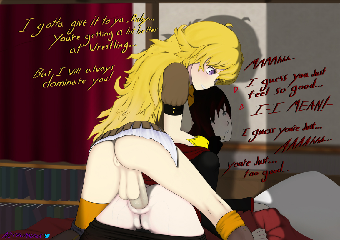 1futa, 1girls, anal, ass, dominated, female, femsub, futa on female, futa sans pussy, futadom, futanari, half siblings, half-sisters, incest, intersex, mostly nude, necromalock, nude, nude futa, purple eyes, pussy, red hair, rough, ruby rose, rwby, sex, siblings, silver eyes, sisters, submissive, wet, wrestling, yang xiao long, yellow hair