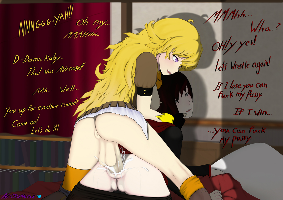 1futa, 1girls, anal, ass, balls, clothed, cum, cum in ass, cum inside, dominated, female, femsub, futa on female, futa sans pussy, futadom, futanari, half siblings, half-sisters, incest, insertion, intersex, mostly nude, necromalock, nude, nude futa, purple eyes, pussy, red hair, rough, ruby rose, rwby, siblings, silver eyes, sisters, tagme, yang xiao long, yellow hair