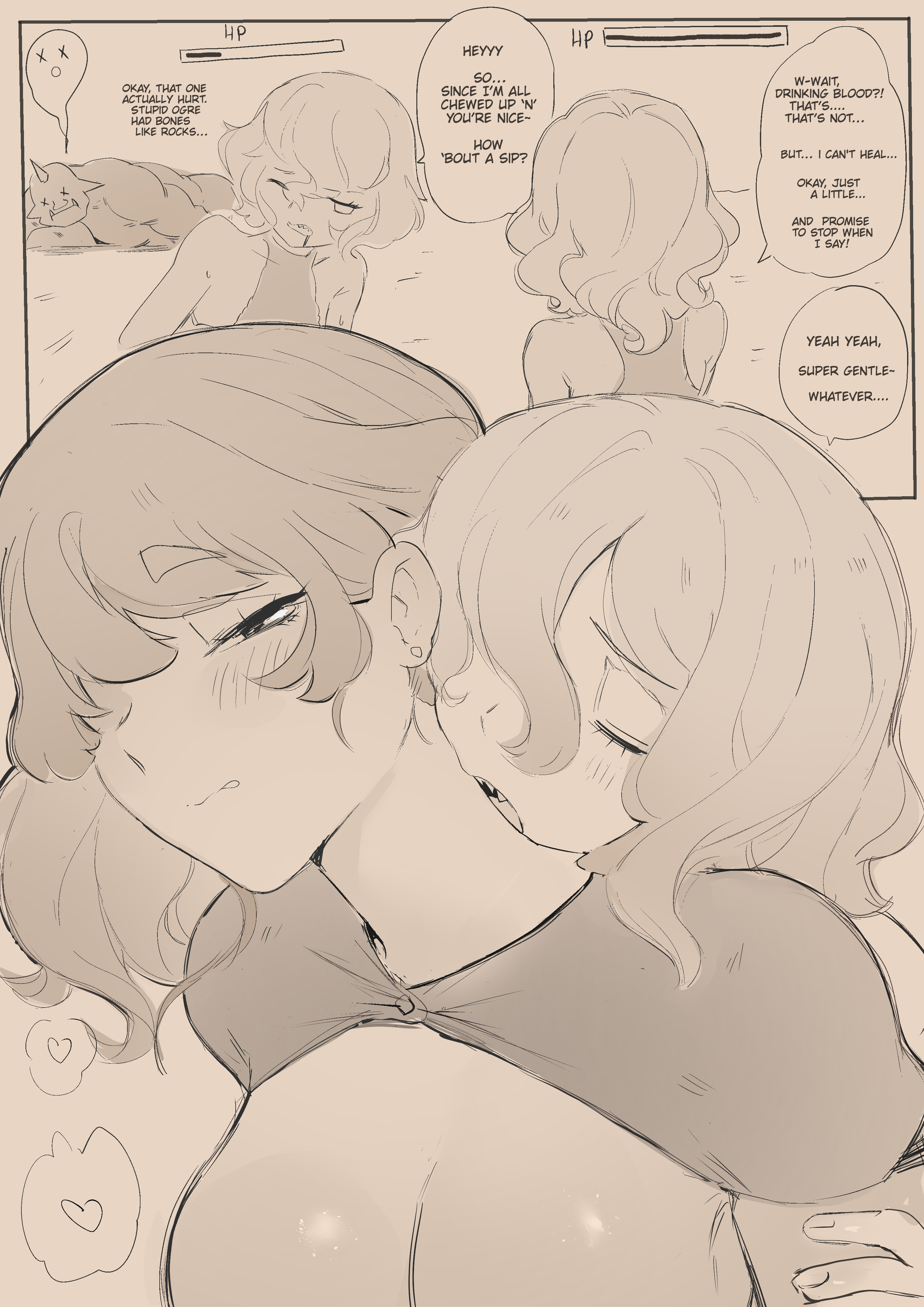 big breasts, breasts, briar (league of legends), cafin, female, huge breasts, league of legends, sharp teeth, taliyah, text