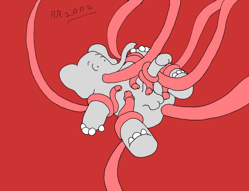 1boy 2002 anal_penetration anthro babar babar_the_elephant elephant eyes_wide_open furry grey_body grey_skin male male_only oral_penetration pachyderm penis rape rave_roo solo solo_male surprised surprised_expression tagme tentacle_rape tentacle_sex tentacles testicles trunk_(anatomy)