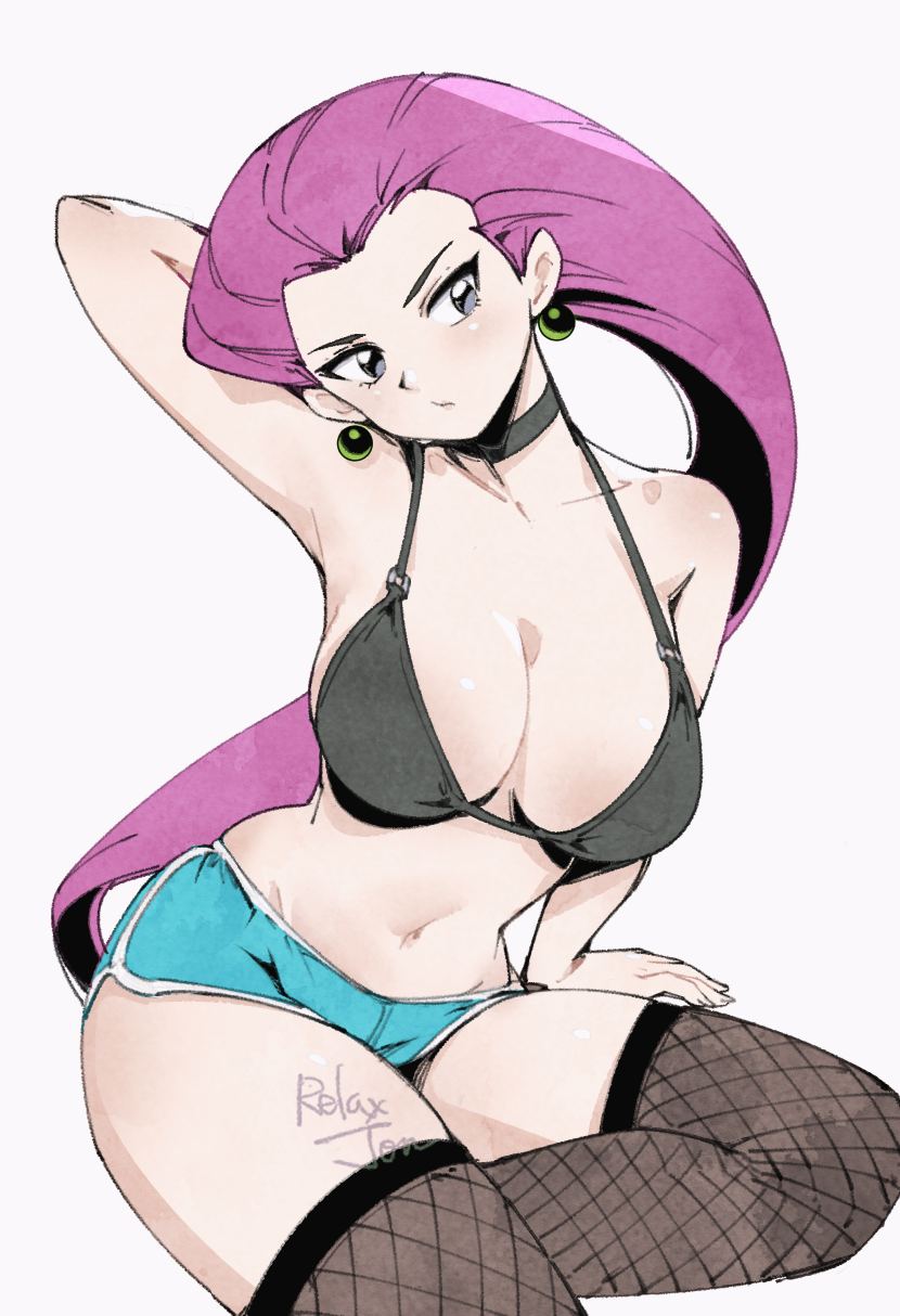 big breasts, jessie (pokemon), pokemon, relaxjon