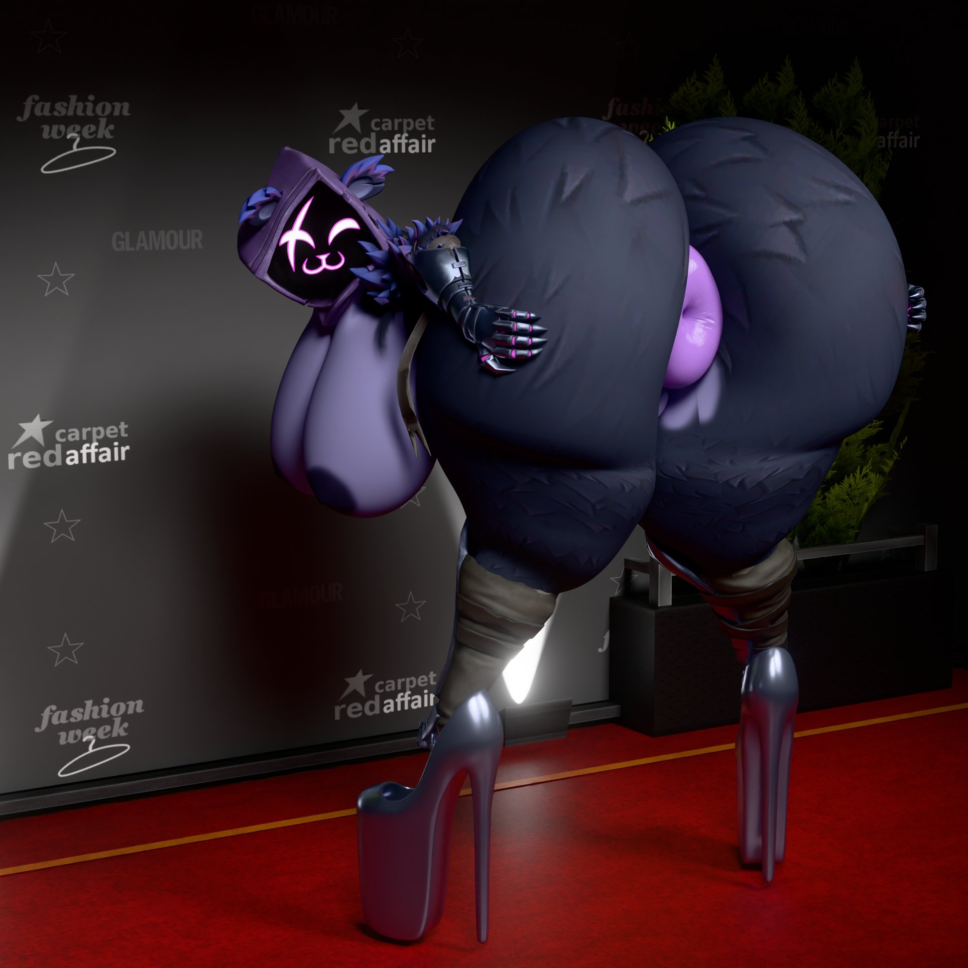 anus, ass, big ass, big breasts, bimbo, bimbo body, bimbofication, booty, breasts, bubble butt, butt, cleavage, fat, fat ass, fat butt, female, furry, heels, high heels, huge ass, huge breasts, nipples, notsafeforgek, pussy, raven team leader, showing, showing ass, showing off, spread, spreading, spreading ass, tagme, thick, thick ass, thick thighs, wide hips
